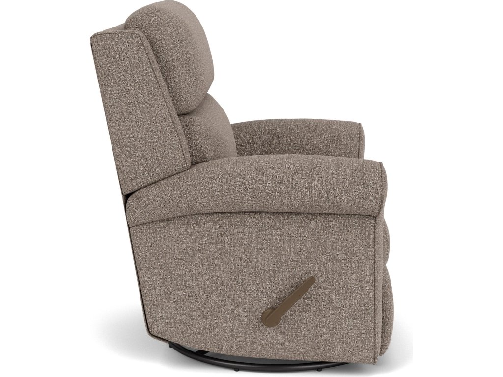 Belle Fabric Swivel Gliding Recliner - image 5