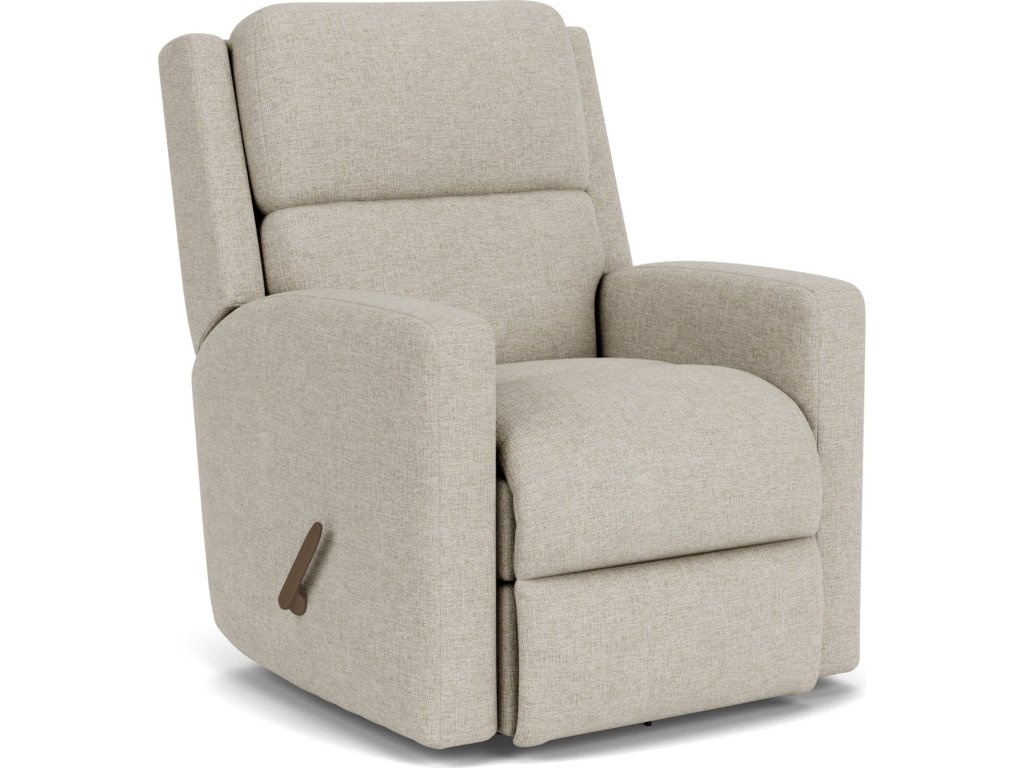 Chip Fabric Swivel Gliding Recliner - main image
