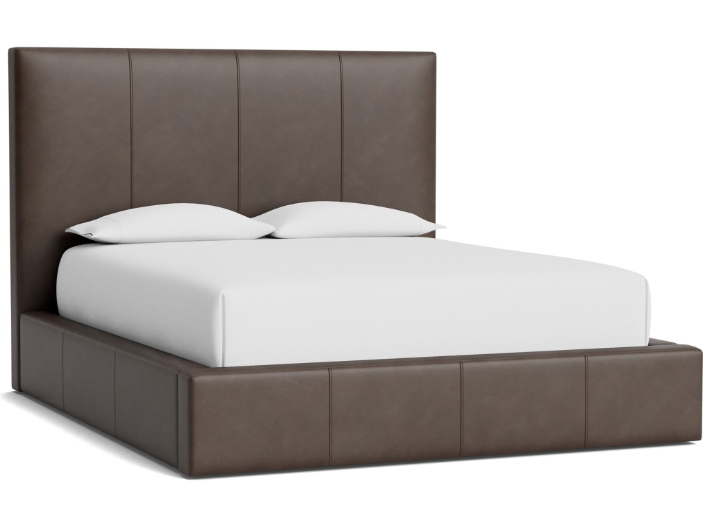 Eden Leather Upholstered Platform Bed - main image