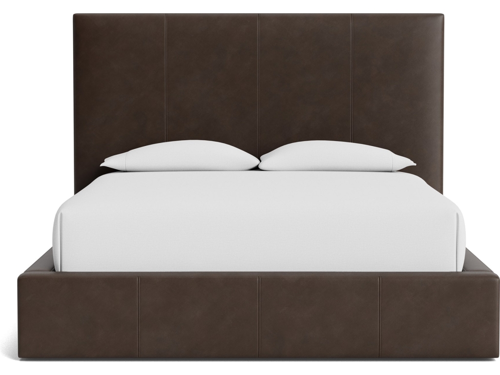 Eden Leather Upholstered Platform Bed - image 1