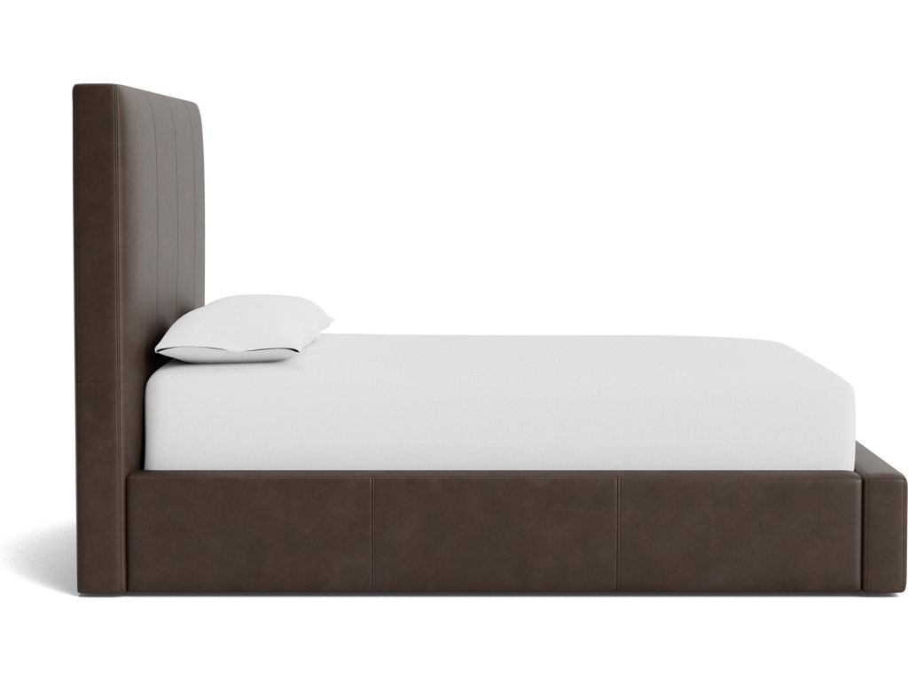 Eden Leather Upholstered Platform Bed - image 2