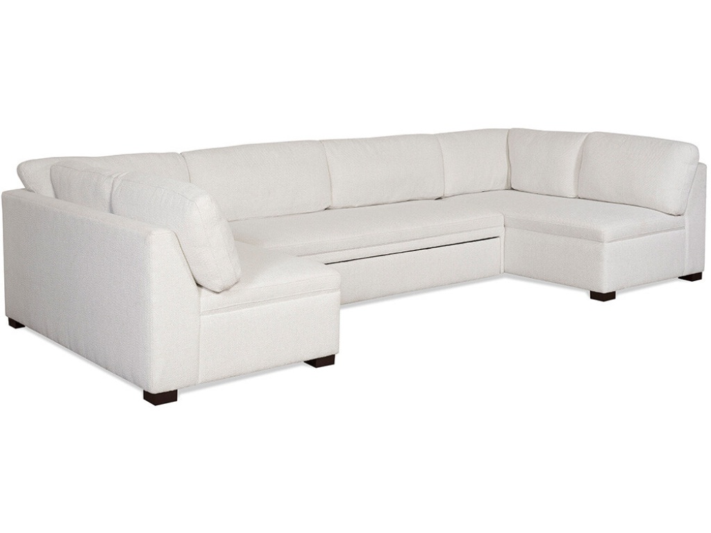 McKinley Leather Bennett Sectional with Trundle Sleeper, primary thumbnail
