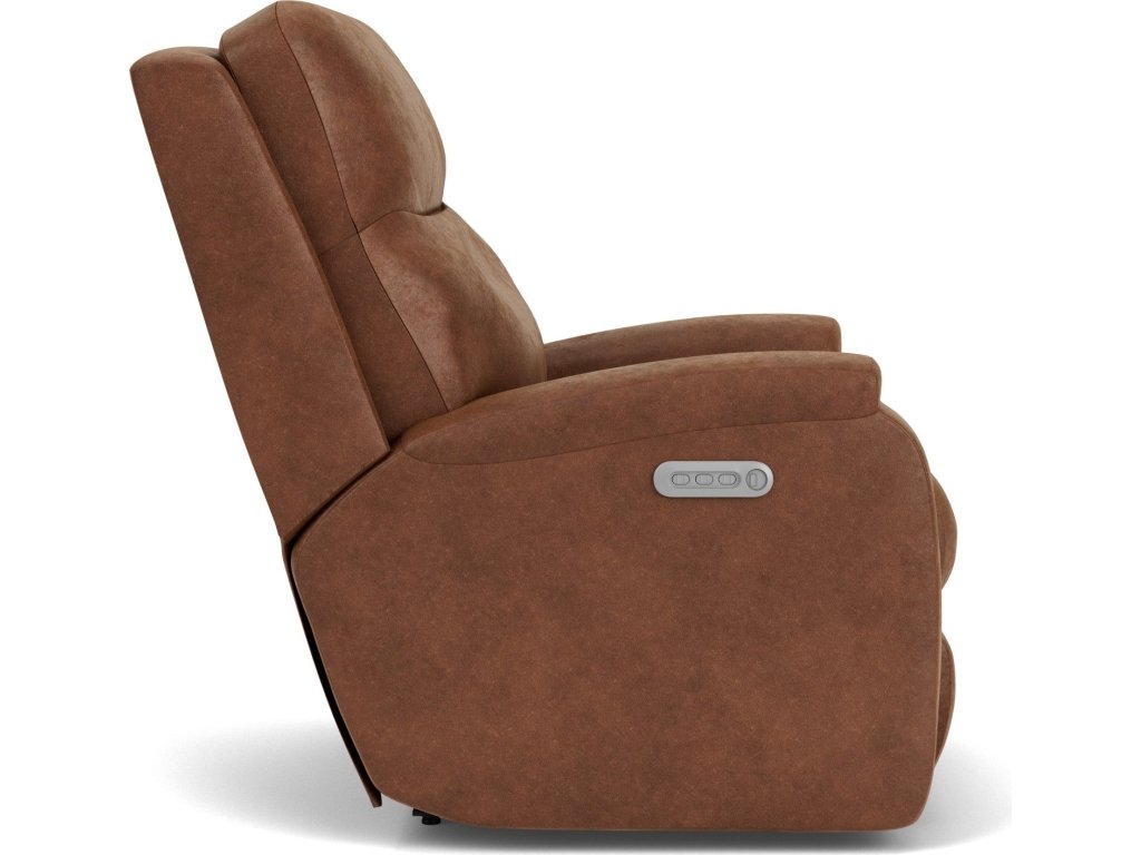 Penn Fabric Power Rocking Recliner with Power Headrest & Lumbar - image 10