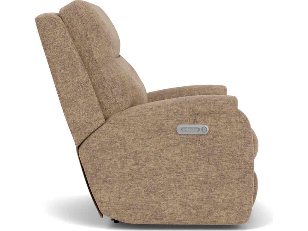 Penn Fabric Power Rocking Recliner with Power Headrest & Lumbar - image 11