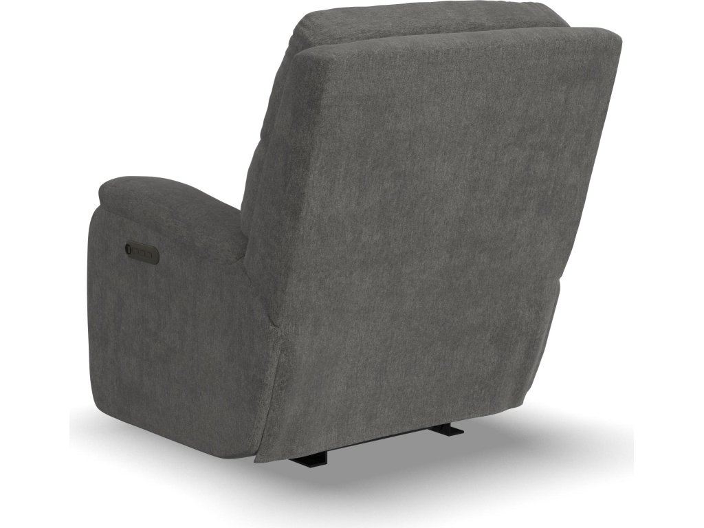 Penn Fabric Power Rocking Recliner with Power Headrest & Lumbar - image 15