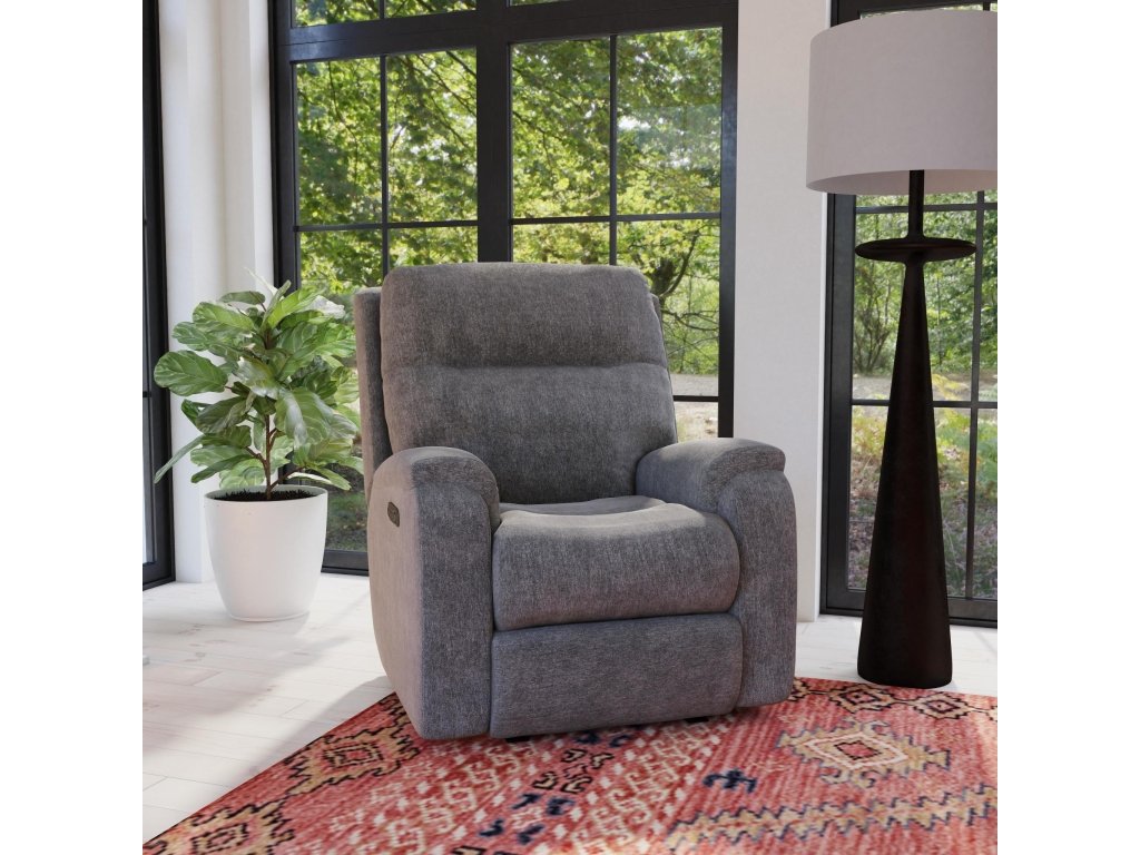 Penn Fabric Power Rocking Recliner with Power Headrest & Lumbar - image 1