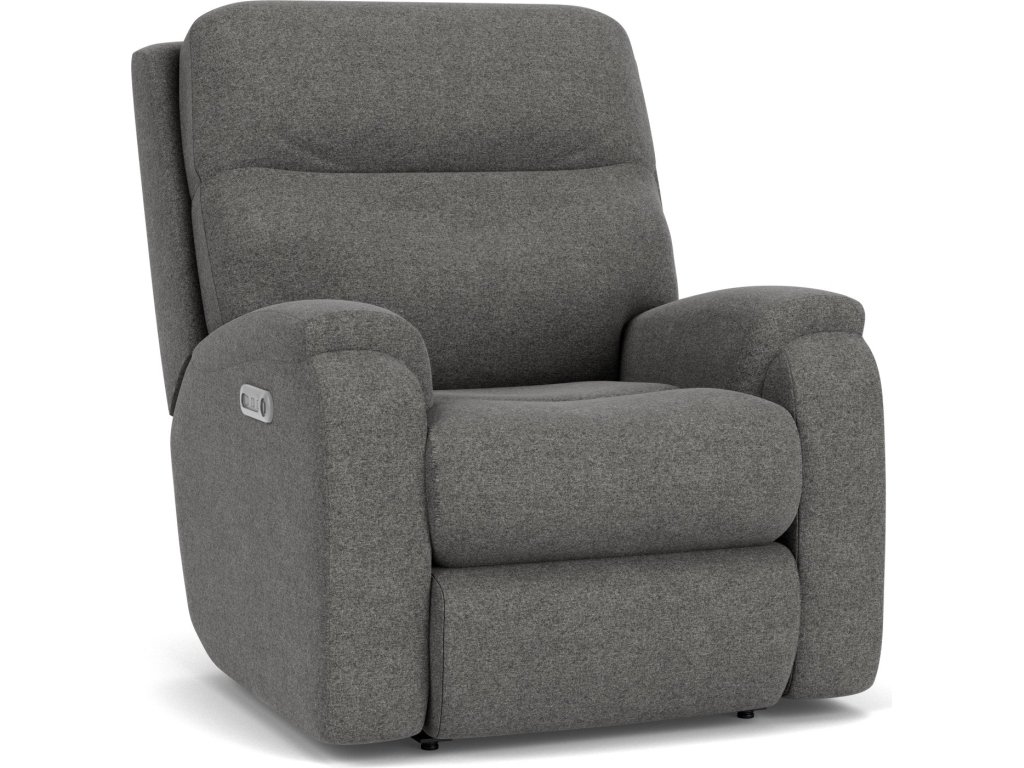 Penn Fabric Power Rocking Recliner with Power Headrest & Lumbar - image 5