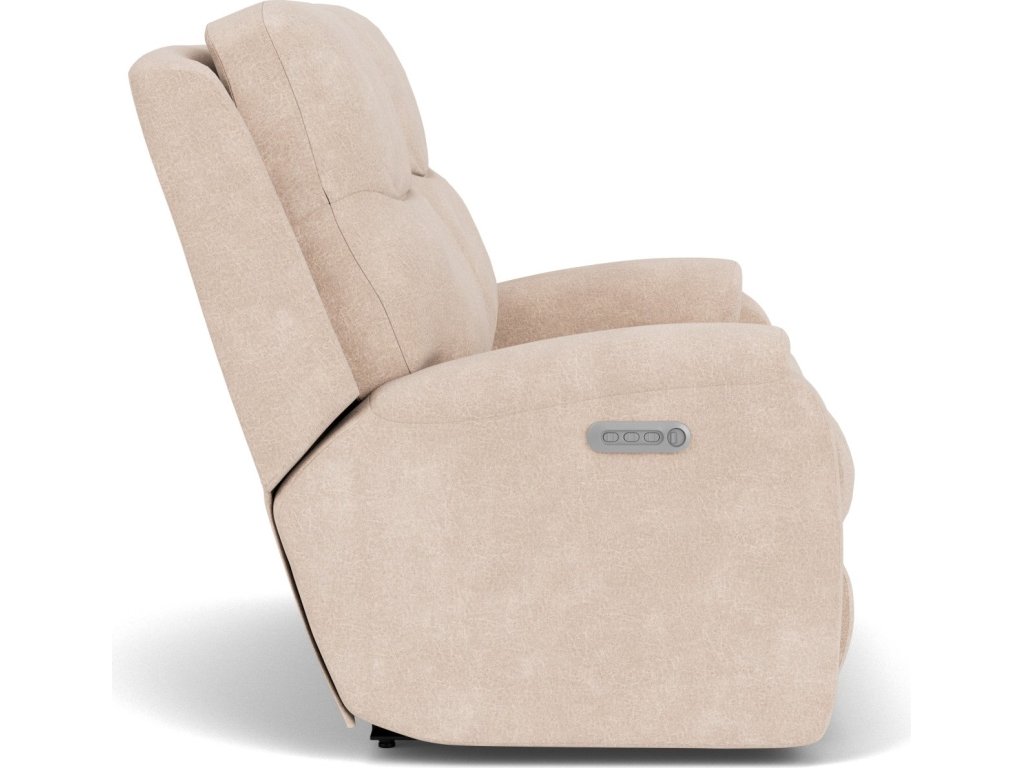 Penn Fabric Power Reclining Loveseat with Power Headrests & Lumbar - image 9