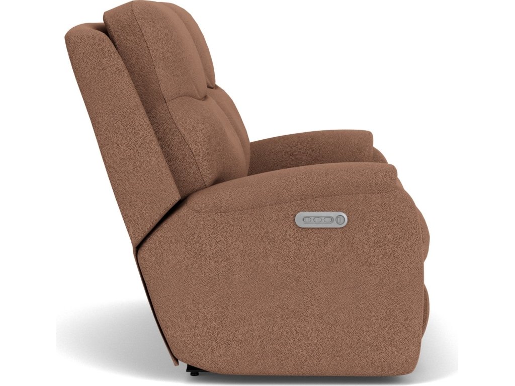 Penn Fabric Power Reclining Loveseat with Power Headrests & Lumbar - image 10