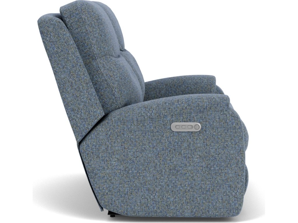 Penn Fabric Power Reclining Loveseat with Power Headrests & Lumbar - image 11