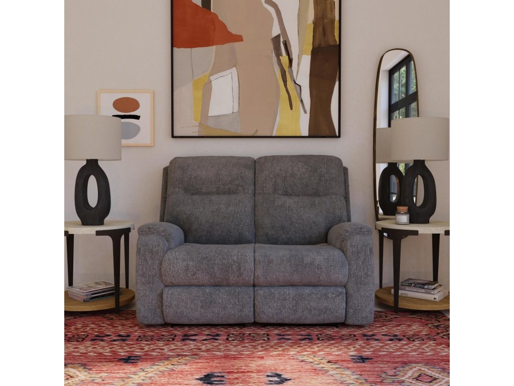 Penn Fabric Power Reclining Loveseat with Power Headrests & Lumbar - image 4