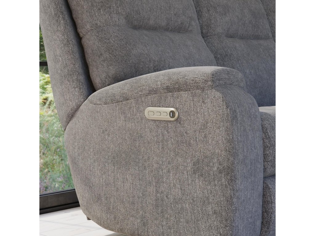 Penn Fabric Power Reclining Sofa with Power Headrests & Lumbar - image 4
