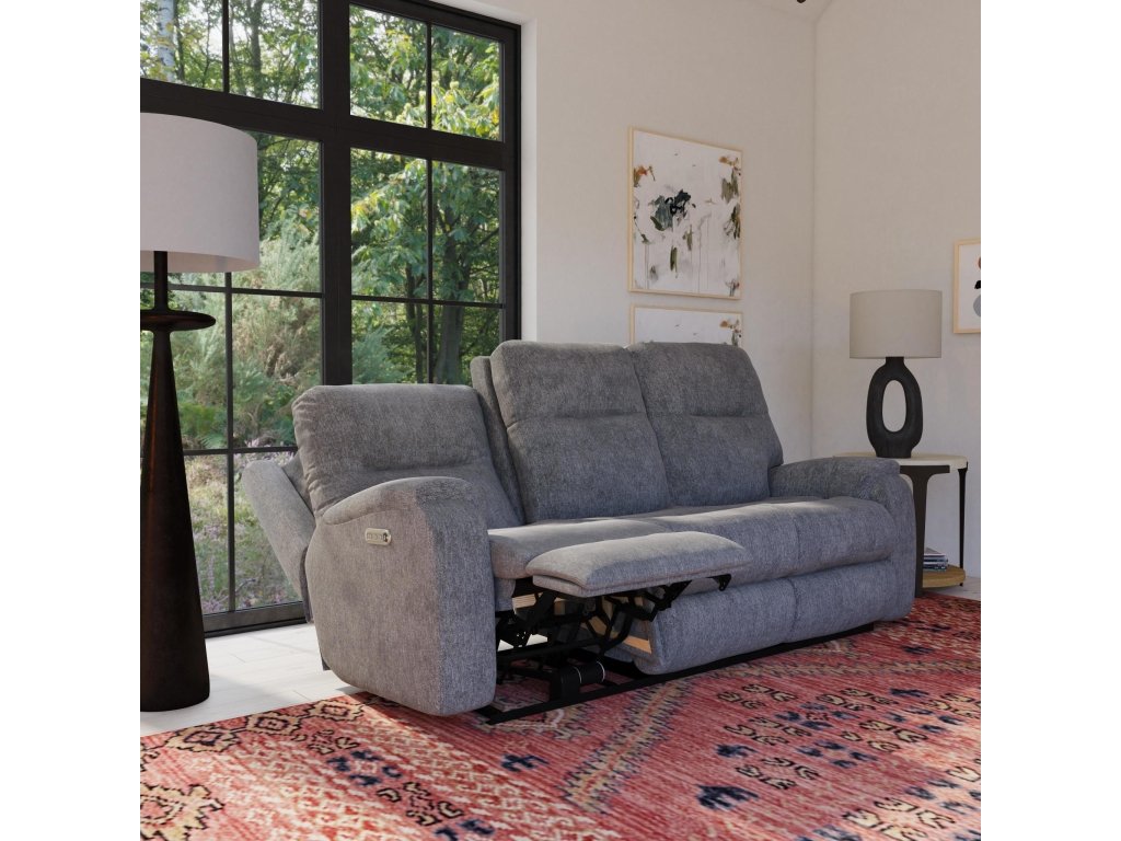 Penn Fabric Power Reclining Sofa with Power Headrests & Lumbar - image 5