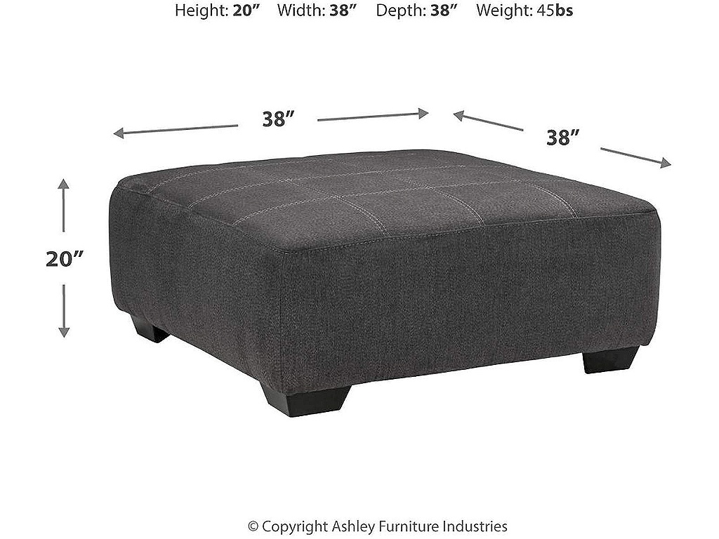Ambee Oversized Accent Ottoman - image 3