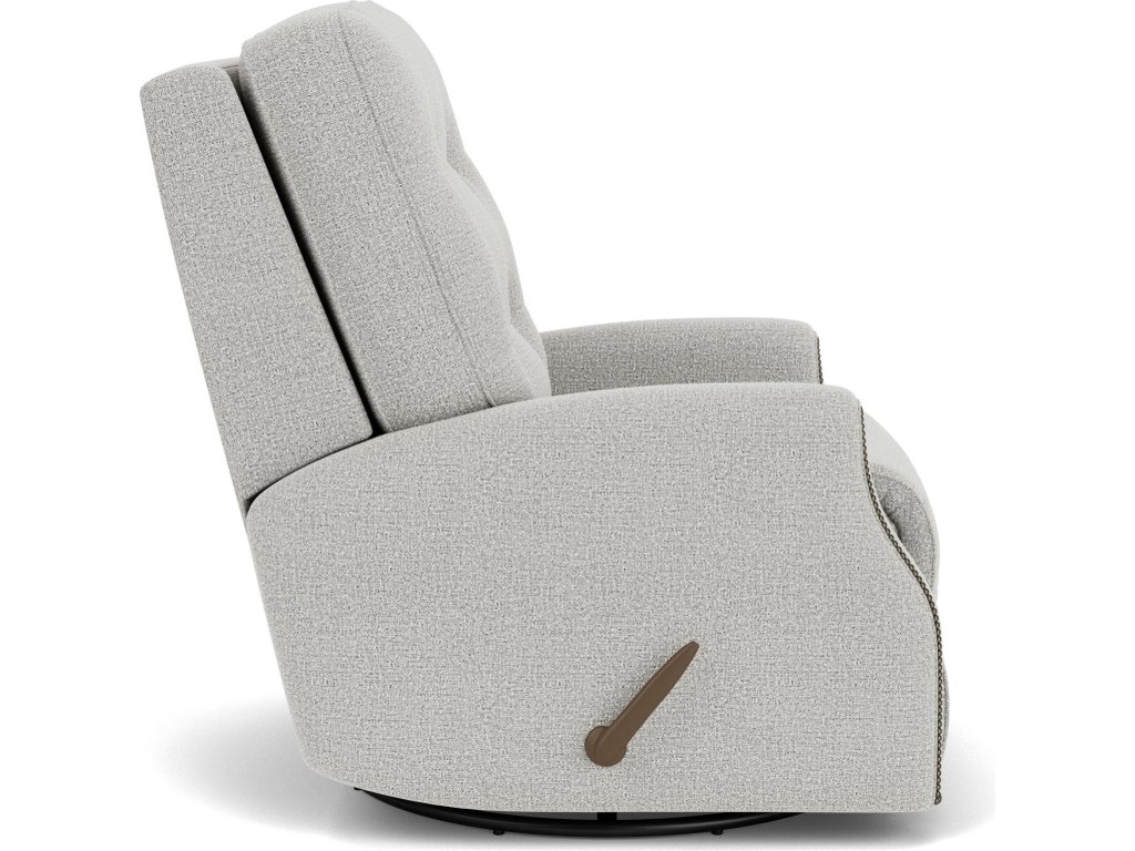 Devon Fabric Swivel Gliding Recliner - image 2