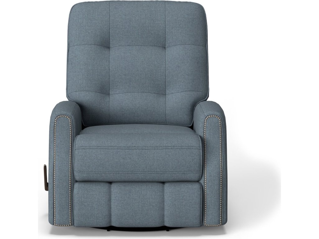 Devon Fabric Swivel Gliding Recliner - image 4