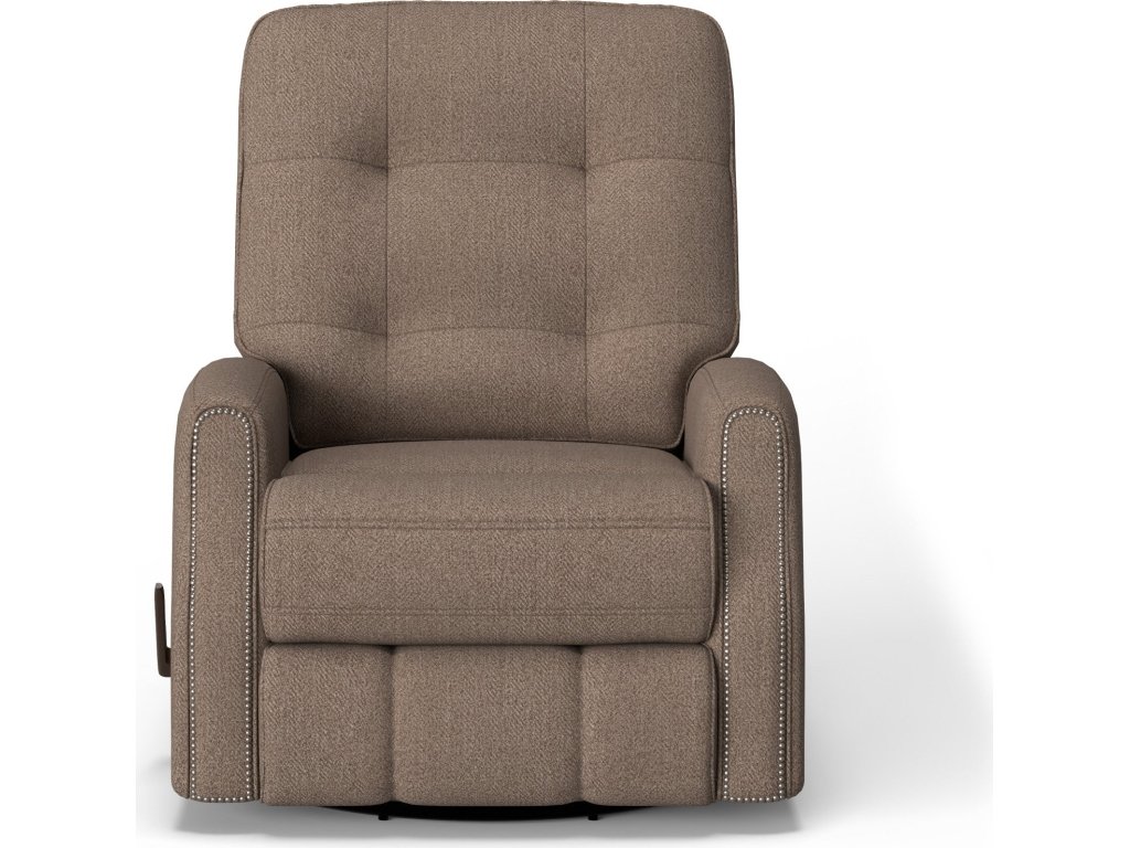 Devon Fabric Swivel Gliding Recliner - image 5