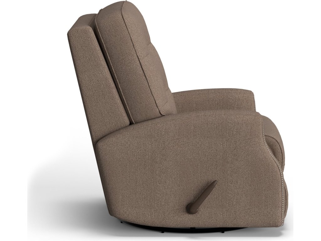 Devon Fabric Swivel Gliding Recliner - image 7
