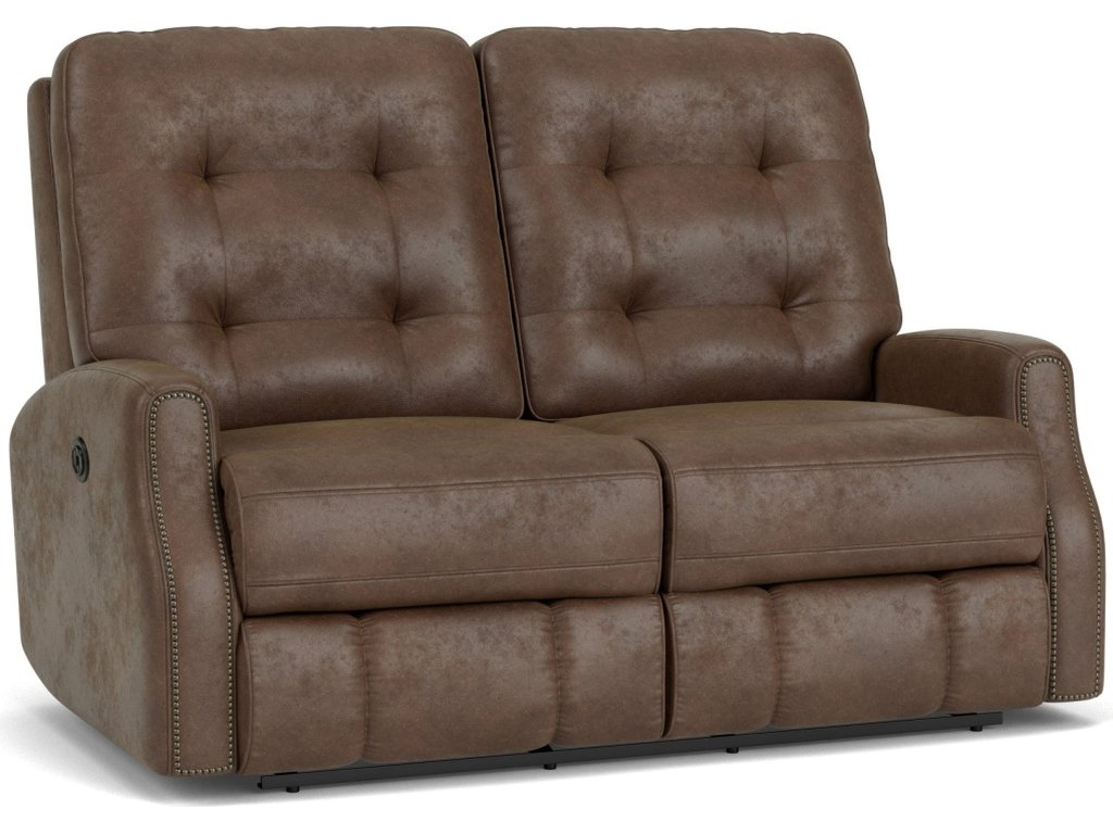 Devon Fabric Power Reclining Loveseat - image 1