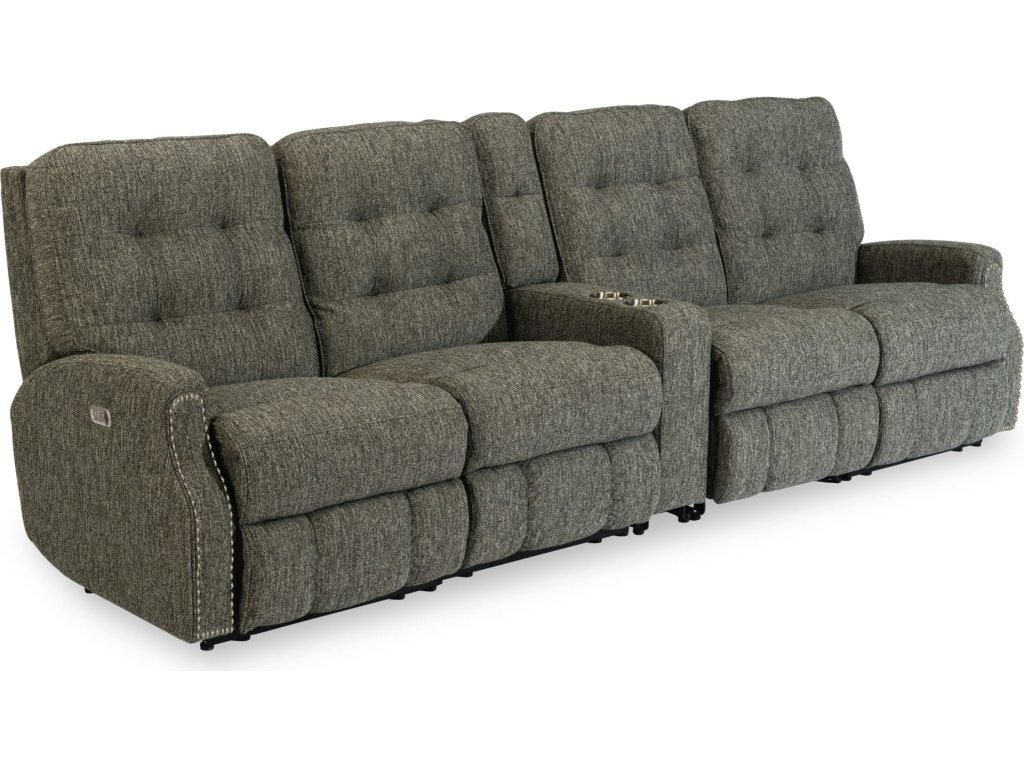 Devon Fabric Power Reclining Sectional with Power Headrests - main image
