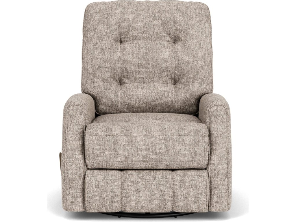 Devon Fabric Swivel Gliding Recliner - image 1