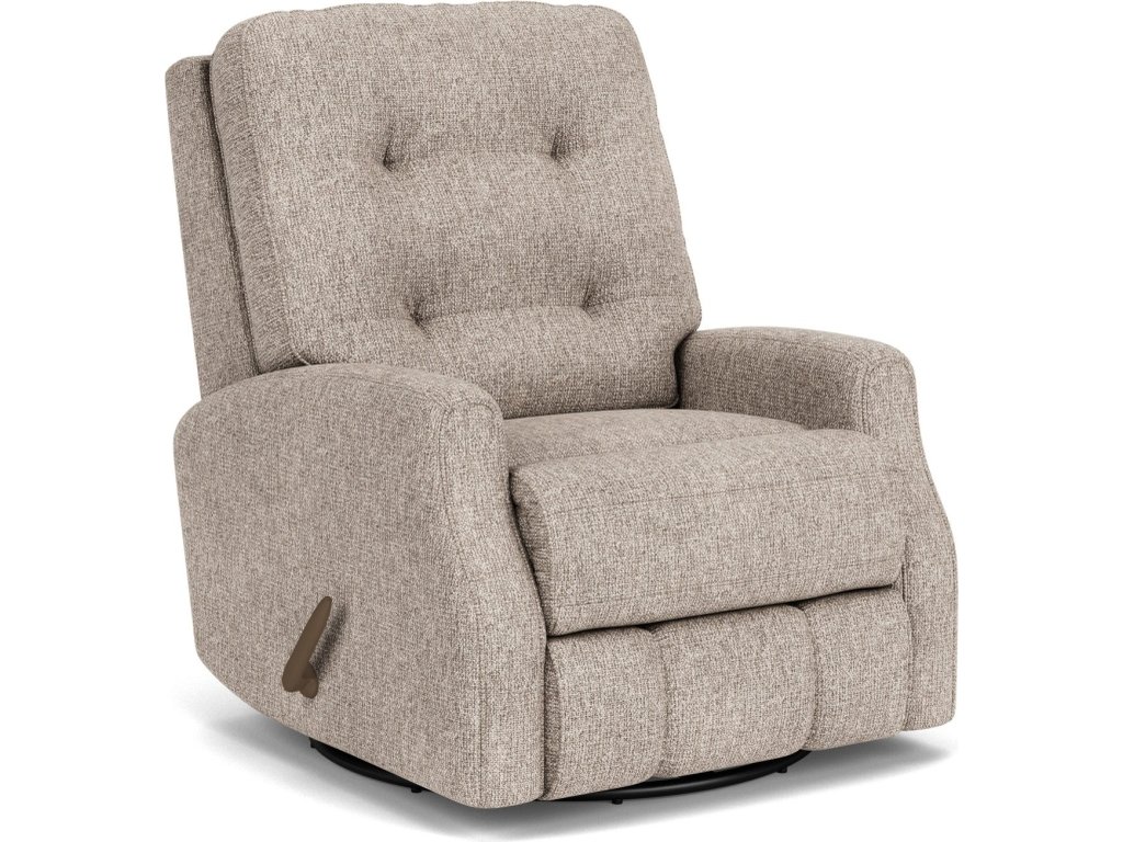 Devon Fabric Swivel Gliding Recliner - image 3