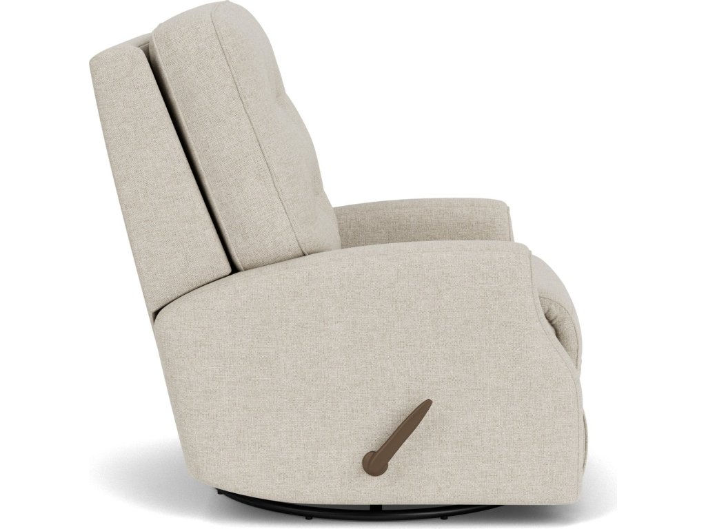 Devon Fabric Swivel Gliding Recliner - image 5