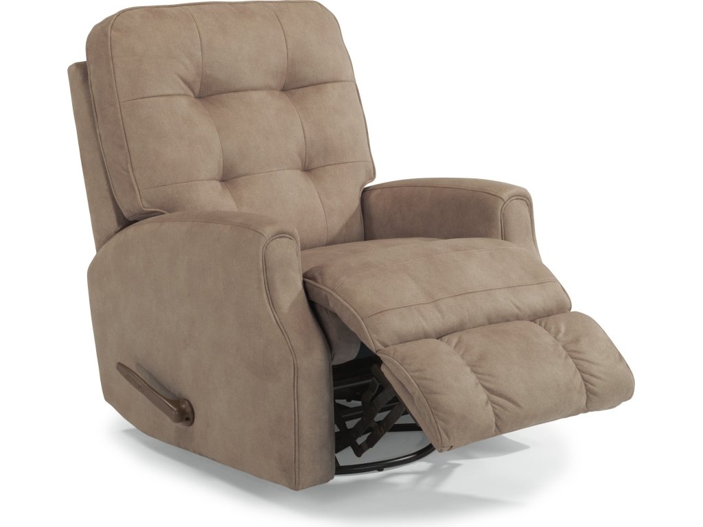 Devon Fabric Swivel Gliding Recliner - image 6
