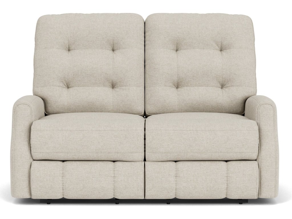 Devon Fabric Reclining Loveseat - main image