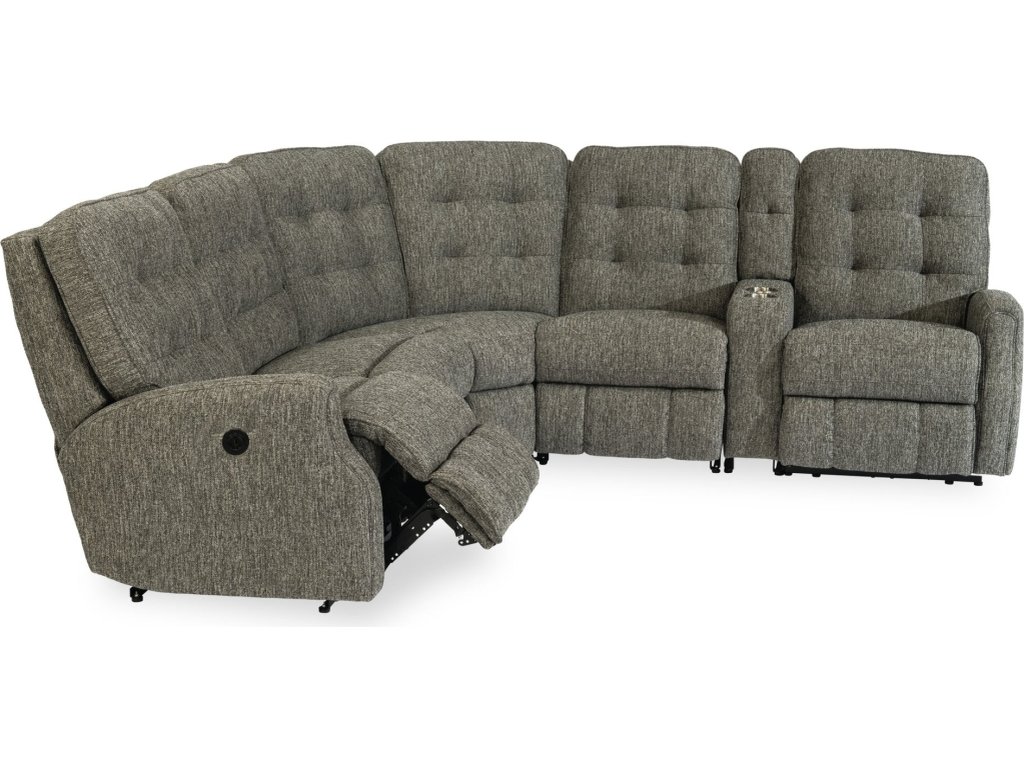 Devon Fabric Power Reclining Sectional - image 1