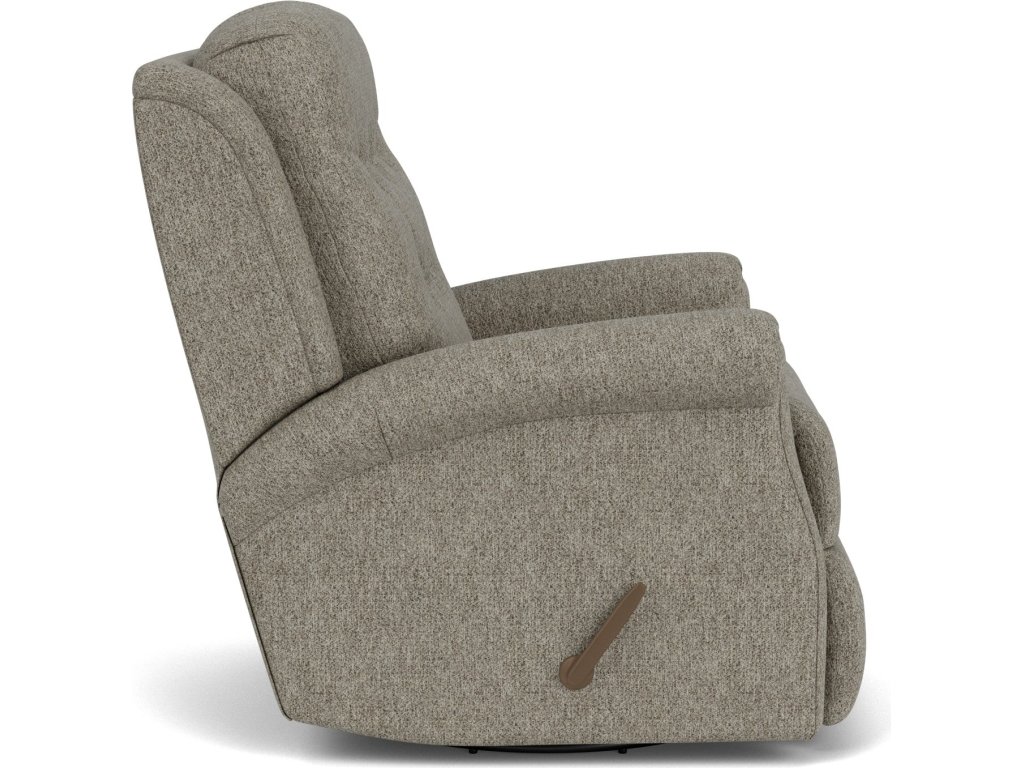 Minnie Fabric Swivel Gliding Recliner - image 6
