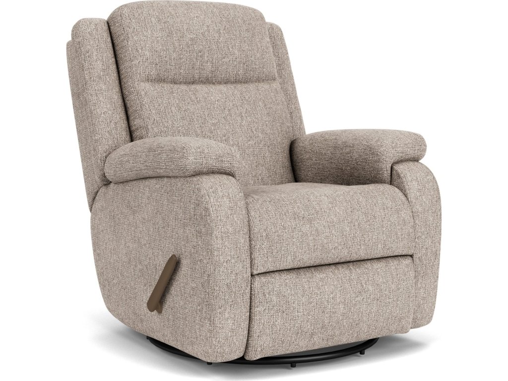 Magnus Fabric Swivel Gliding Recliner - main image