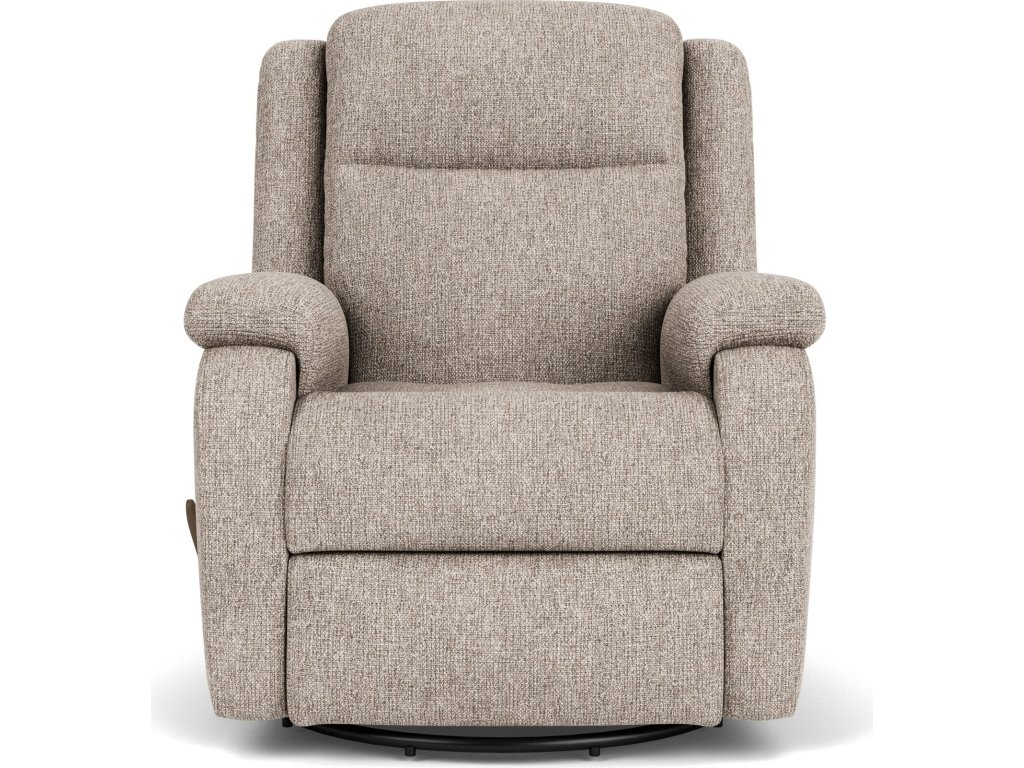 Magnus Fabric Swivel Gliding Recliner - image 1
