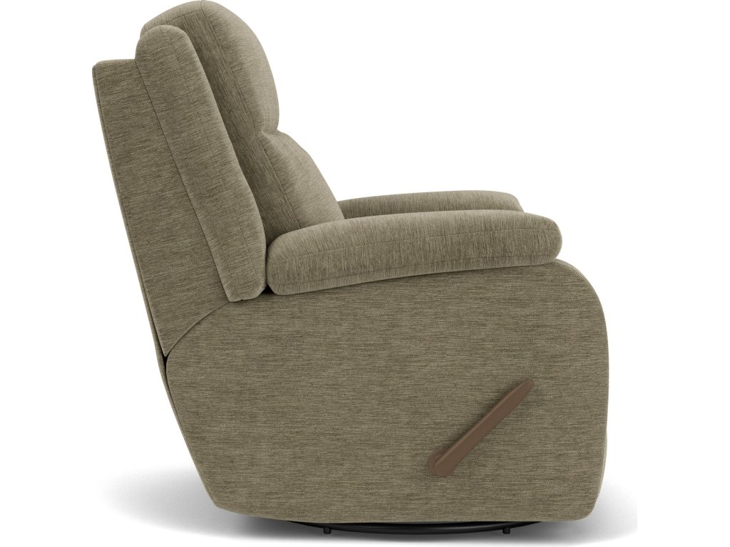 Magnus Fabric Swivel Gliding Recliner - image 2
