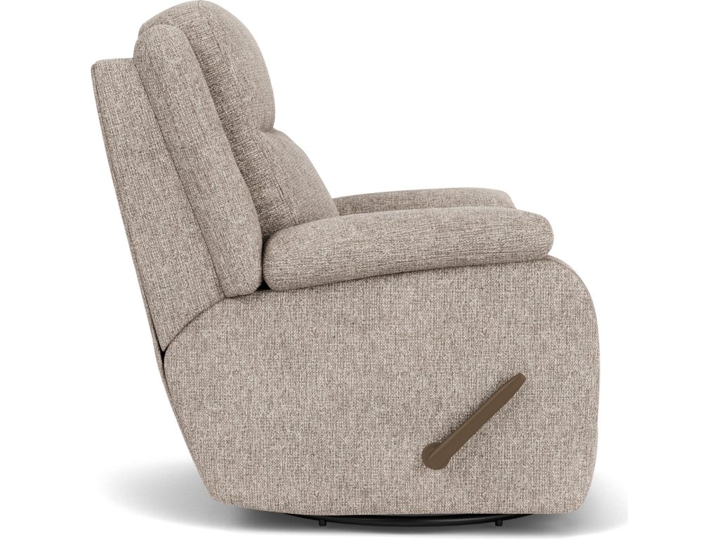 Magnus Fabric Swivel Gliding Recliner - image 5
