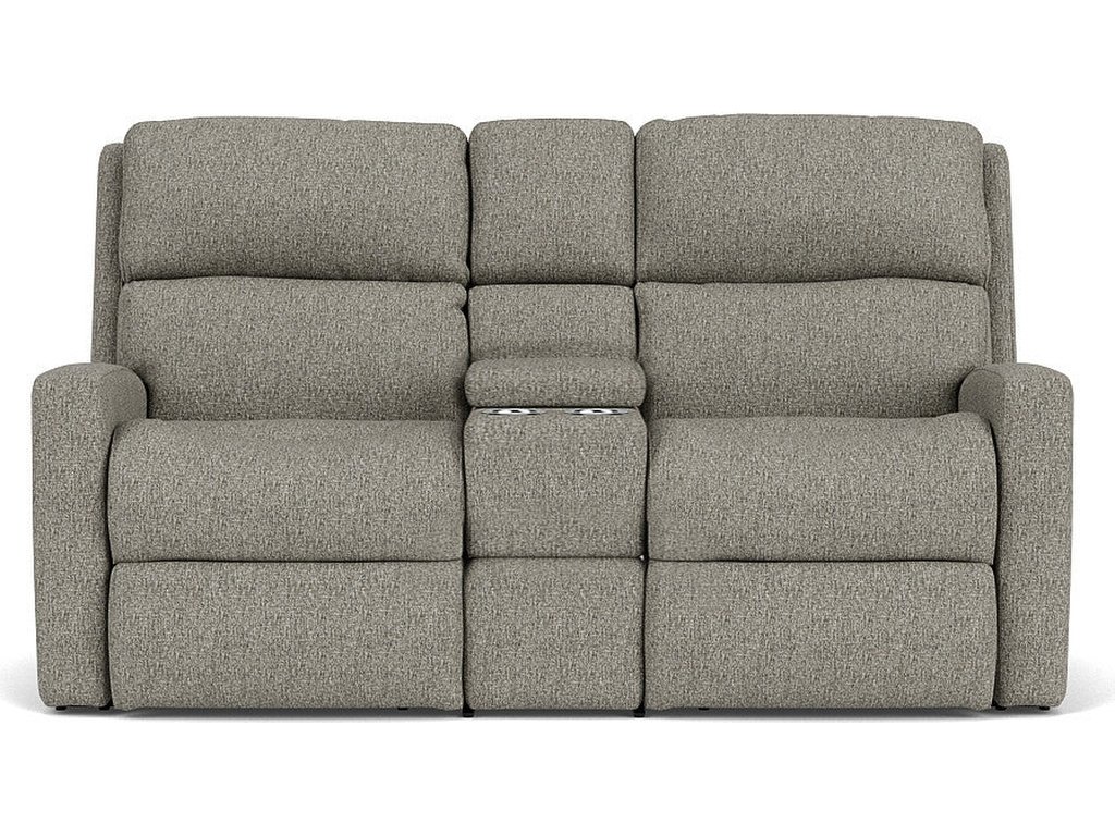 Catalina Fabric Power Reclining Loveseat with Console & Power Headrests - image 1