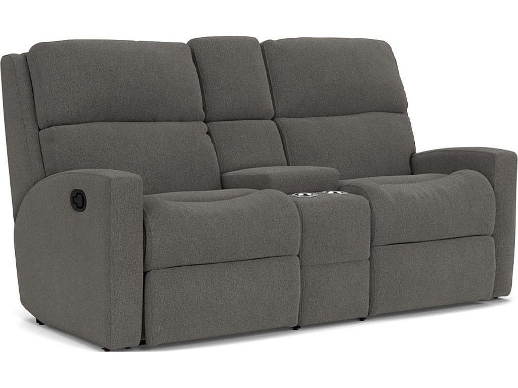 Catalina Fabric Reclining Loveseat with Console - image 3