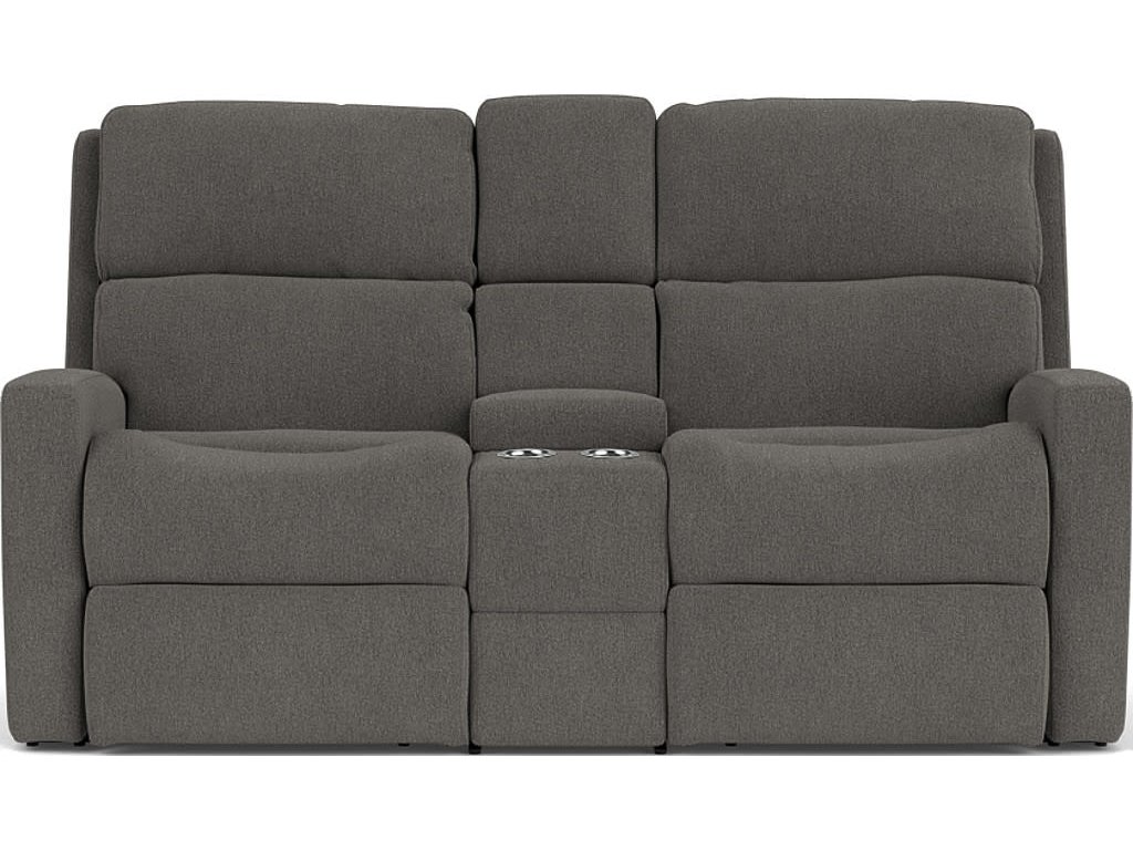 Catalina Fabric Reclining Loveseat with Console - image 4
