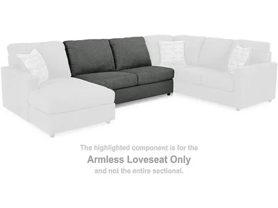 Edenfield Armless Loveseat - Alternative View