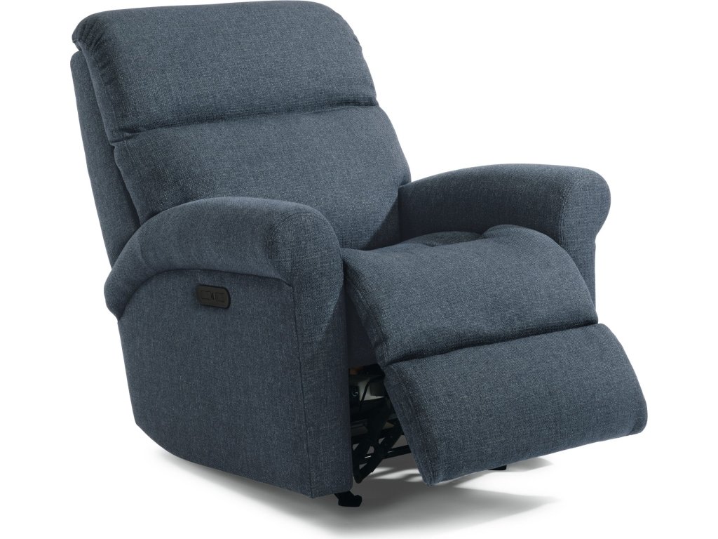 Davis Fabric Power Rocking Recliner with Power Headrest - image 6