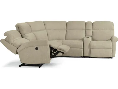 Davis Fabric Power Reclining Sectional - Alternative View