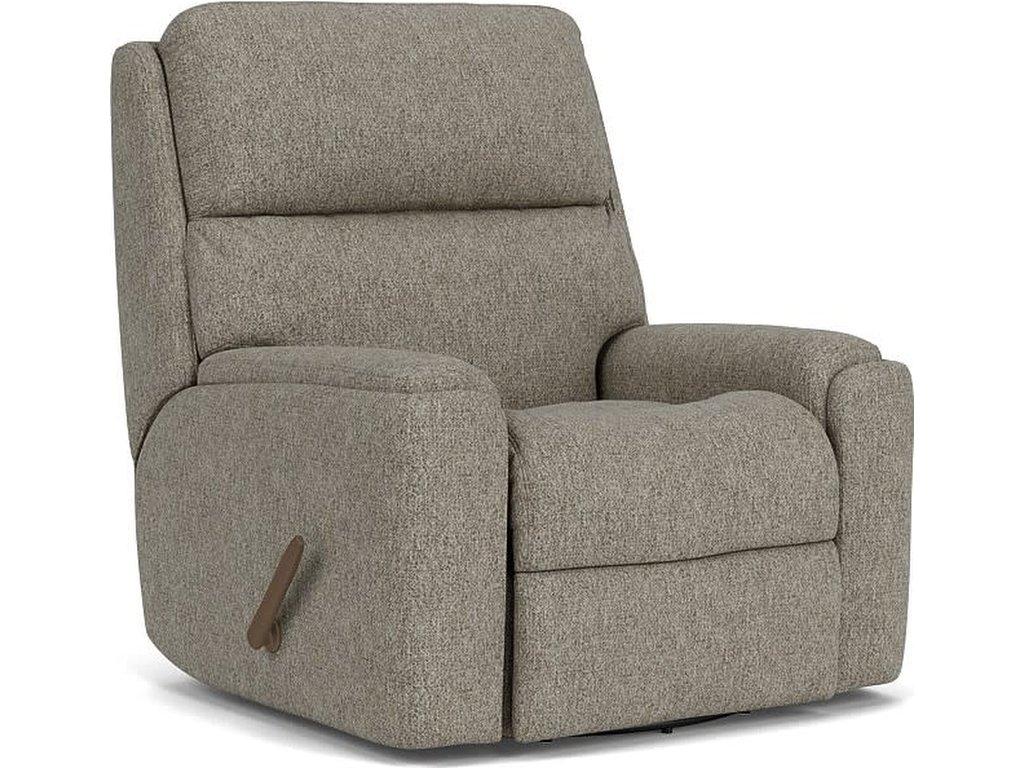 Rio Fabric Swivel Gliding Recliner - main image