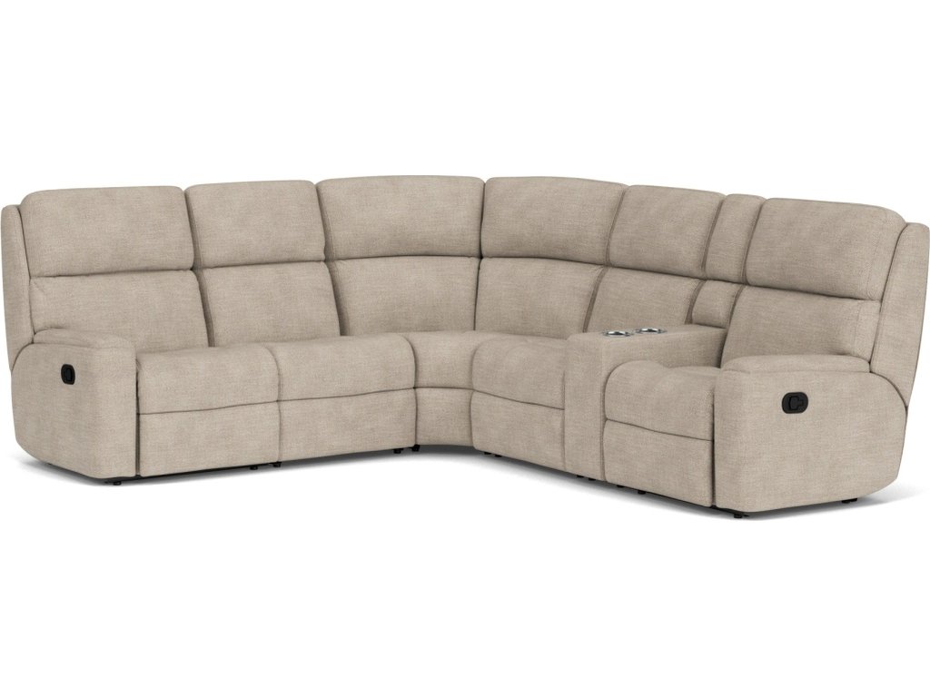Rio Fabric Reclining Sectional - image 3