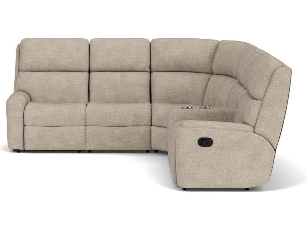 Rio Fabric Reclining Sectional - image 4