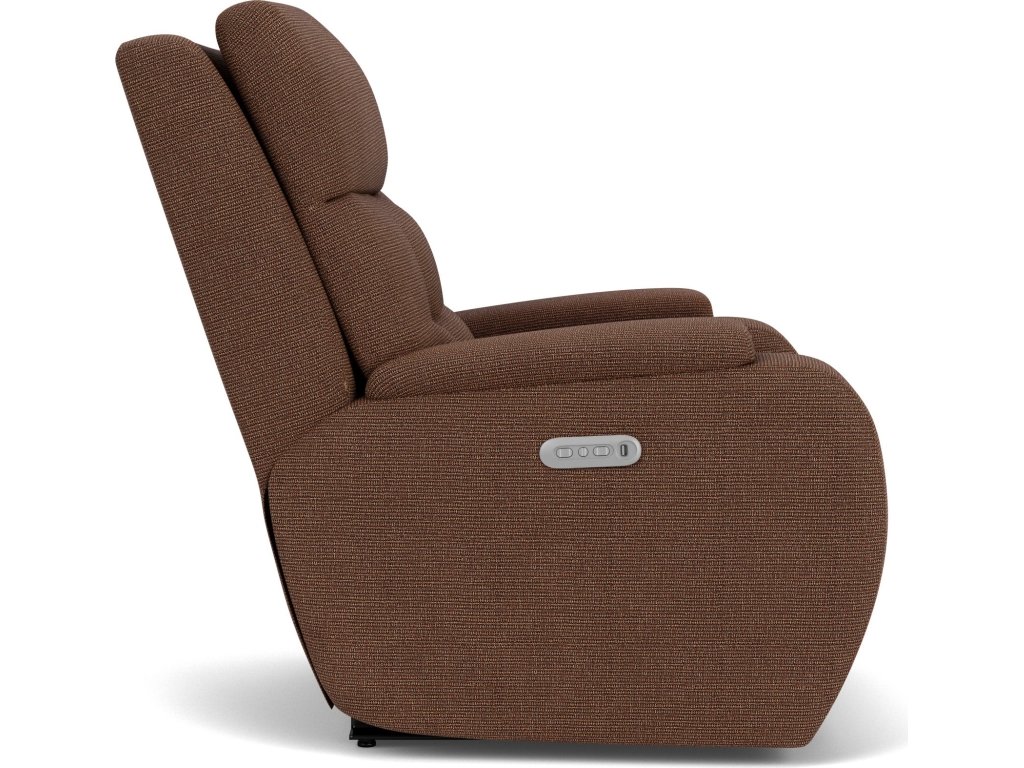 Strait Fabric Power Recliner with Power Headrest - image 9