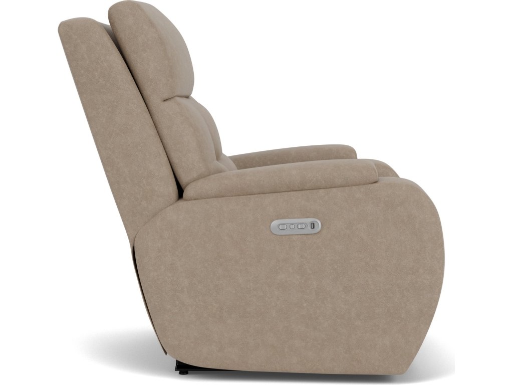 Strait Fabric Power Recliner with Power Headrest - image 10