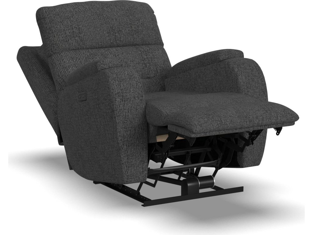 Strait Fabric Power Recliner with Power Headrest - image 12