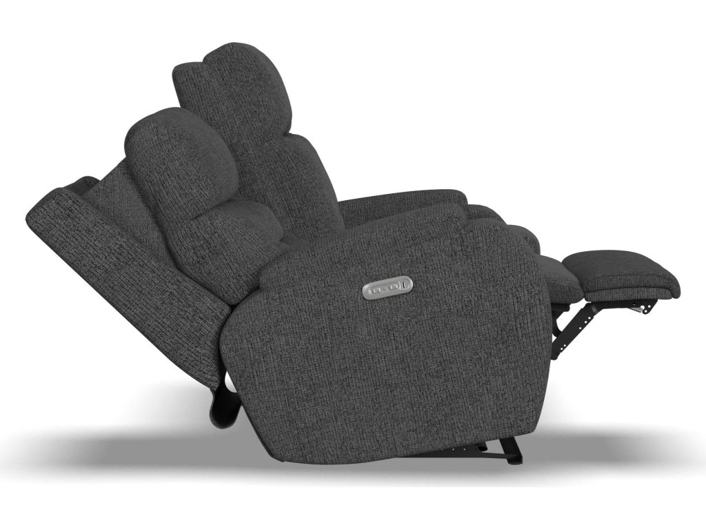 Strait Fabric Power Recliner with Power Headrest & Lumbar - image 15
