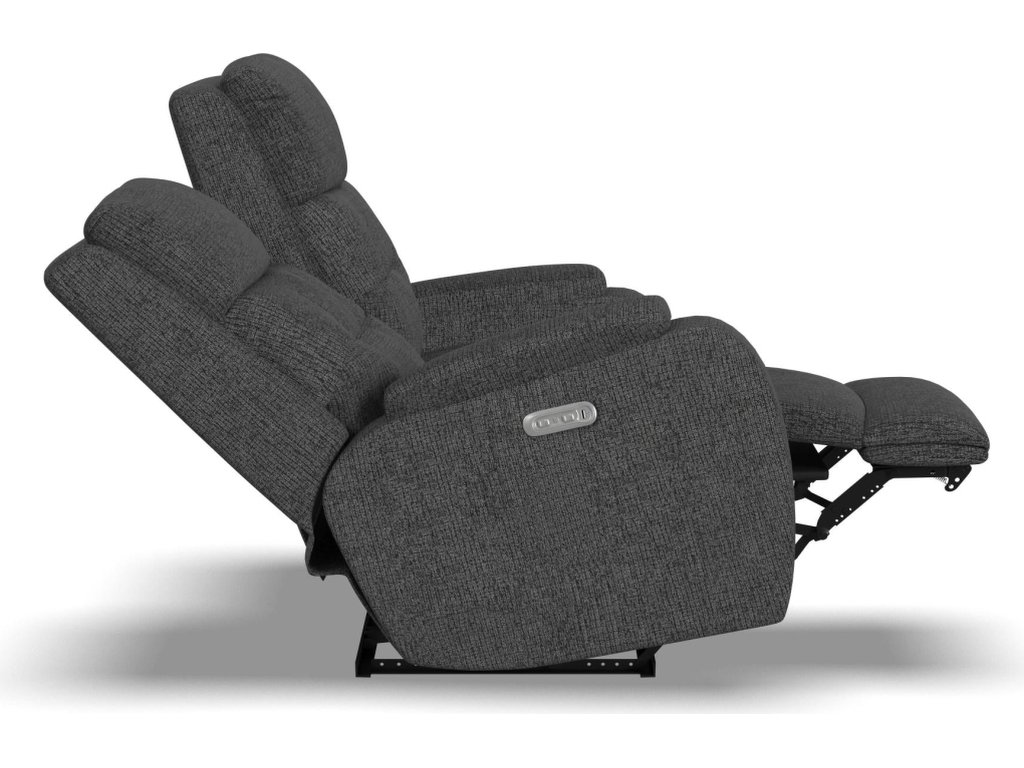Strait Fabric Power Reclining Loveseat with Power Headrests - image 13