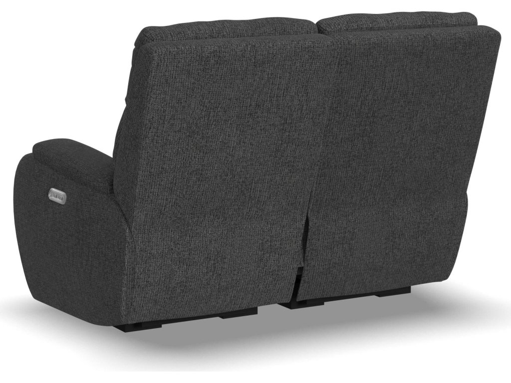 Strait Fabric Power Reclining Loveseat with Power Headrests - image 15